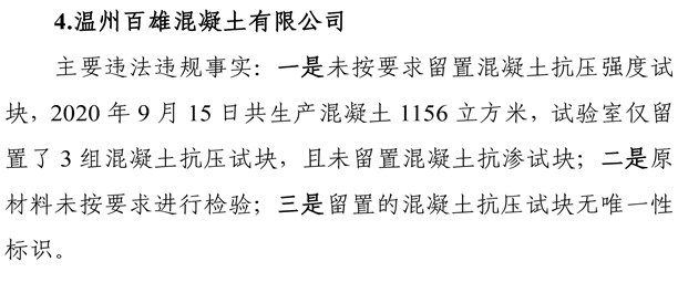 強度不合格資質不符合要求違規生產浙江福建等多地混凝土企業被通報