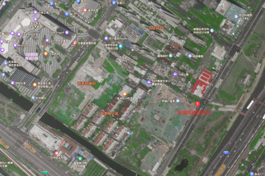 新城科技园学校周边分布众多河西顶豪,如云际花园,越秀和樾府,颐和源