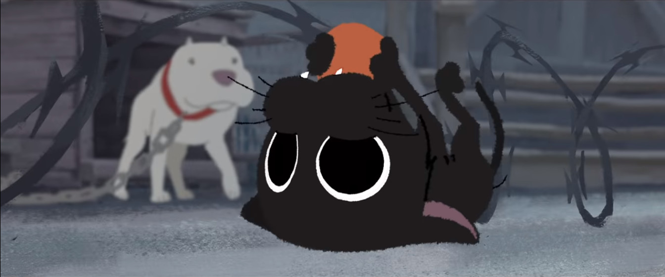 迪士尼&皮克斯 | 一只流浪猫和斗牛犬相遇的故事《Kitbull》动画欣赏
