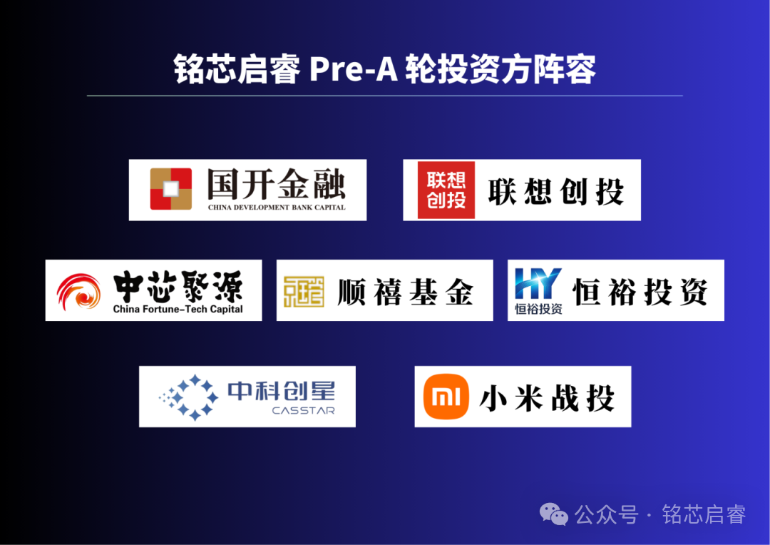铭芯启睿 Pre-A 轮投资方阵容.png