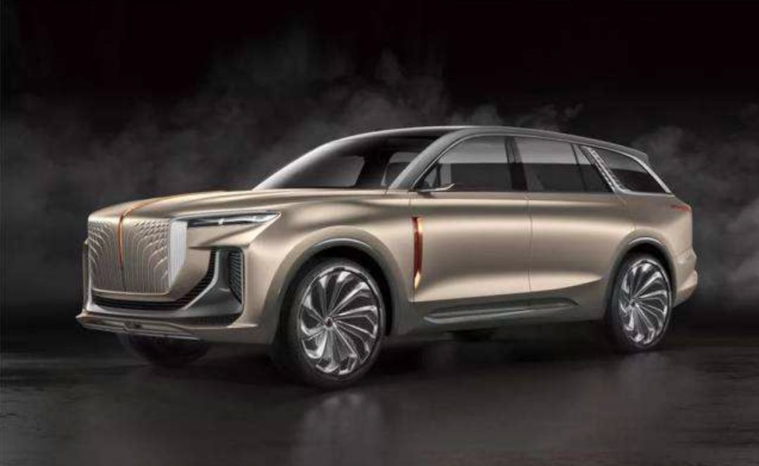 红旗e115旗舰suv曝光百公里不到4秒续航超600km