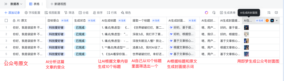 放弃n8n！飞书多维表格才是效率的神，确实太好用了～【附喂饭级教程】