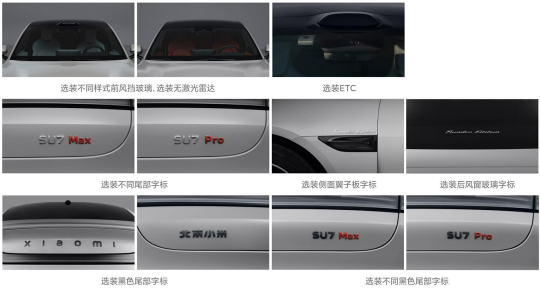 小米汽车 SU7/ Pro/Max 工信部“证件照”正式亮相：溜背式设计，还有主动式尾翼的图9