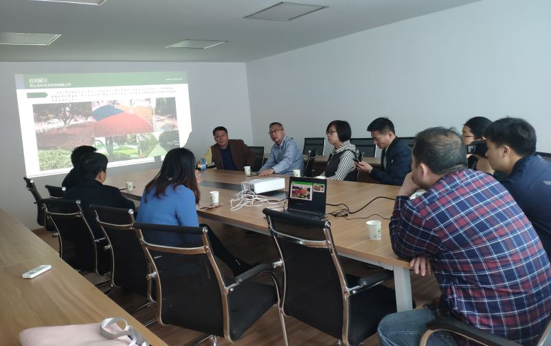 溧阳园林局领导参观昆山合纵生态