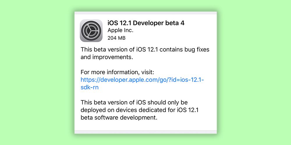 iOS12.1Beta4測試版推出 你升級了嗎？ 科技 第2張