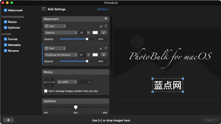 Mac：简单易用的水印及图片处理工具PhotoBulk介绍