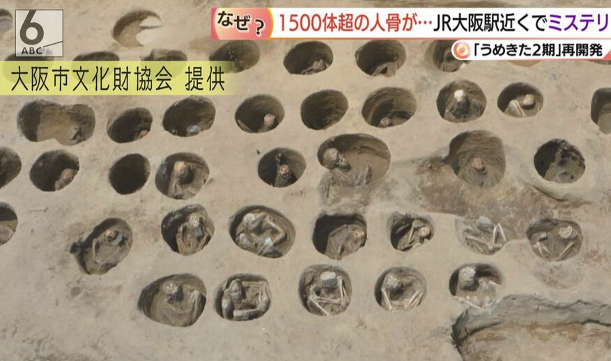 惊悚！日本大阪市中心挖出1500具人骨，当地居民“吓哭”（组图） - 5