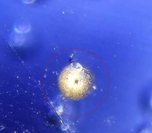 瓷器破泡里找到臭干黑或黄水斑，就可判定为古瓷了