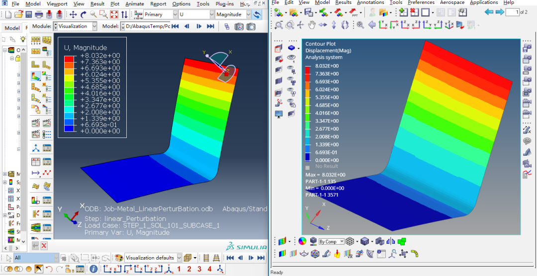 Abaqus 和Hyperview 分析后处理对比设置的图2