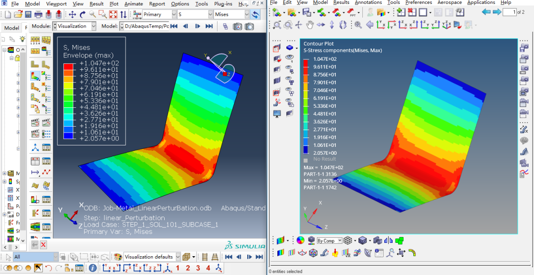 Abaqus 和Hyperview 分析后处理对比设置的图7