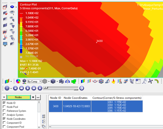 Abaqus 和Hyperview 分析后处理对比设置的图12