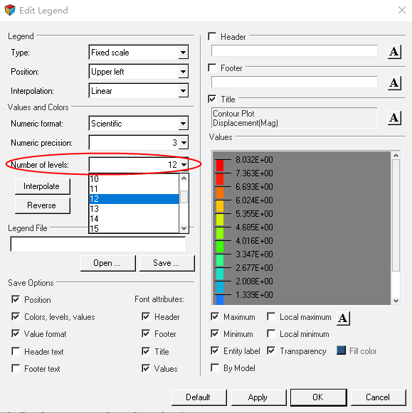Abaqus 和Hyperview 分析后处理对比设置的图3