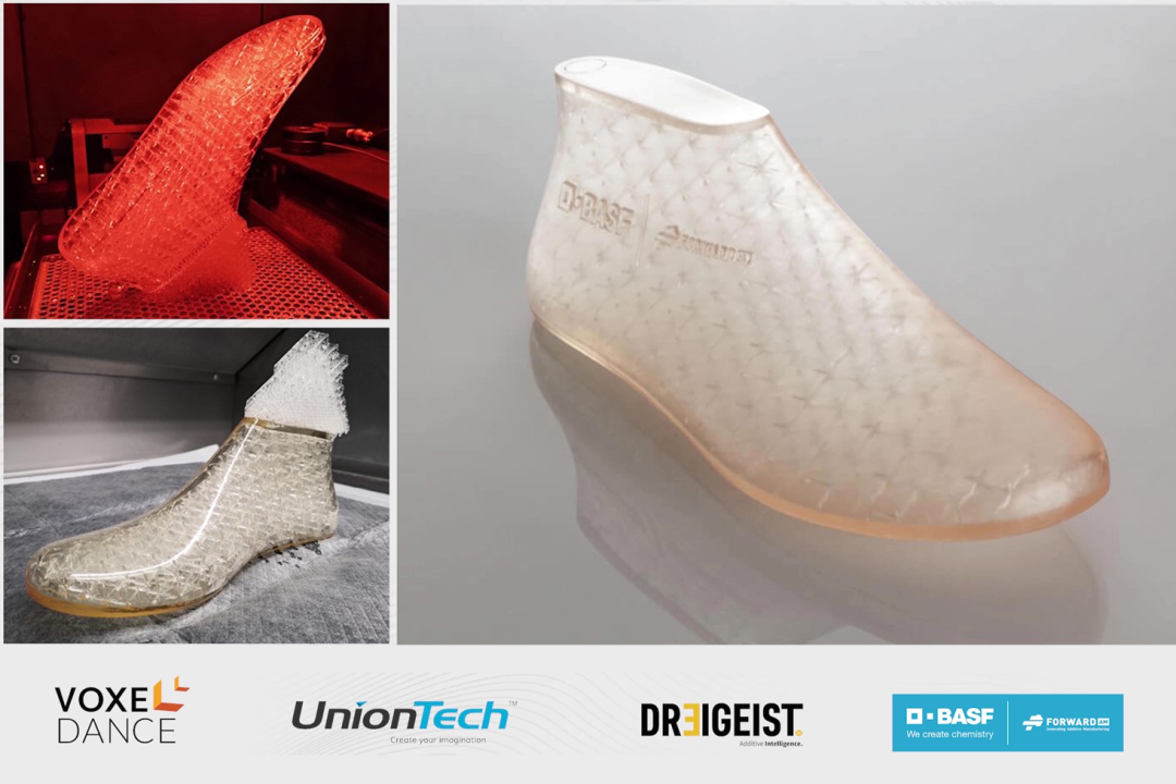 巴斯夫3D打印SLA鞋楦，晶格結構源自國產VoxelDance軟件的圖1
