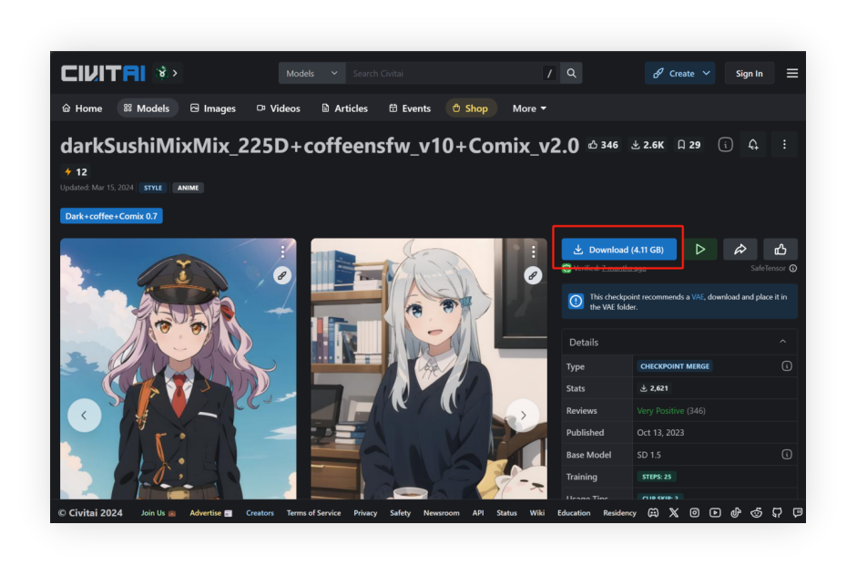 Stable Diffusion二次元人物生成方法