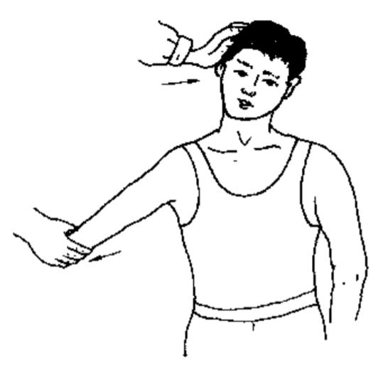 多见于前斜角肌综合征,颈椎病.即上肢牵拉试验.15.