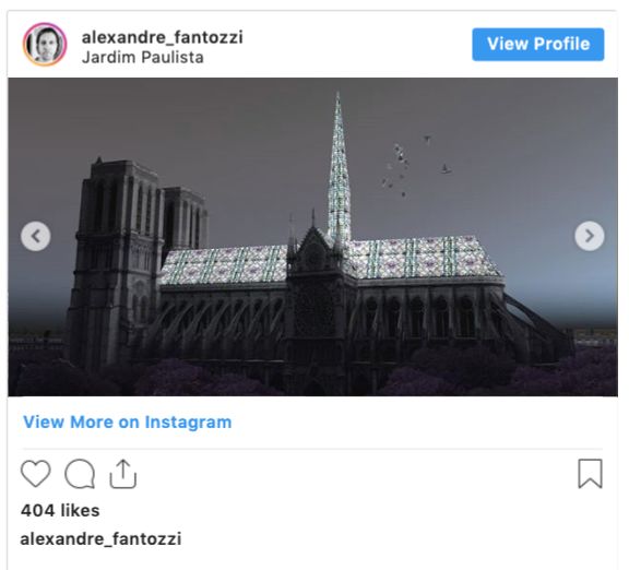 为巴黎圣母院设计一个有创意的新尖顶 法国参议院 不可能 Artnet 新闻