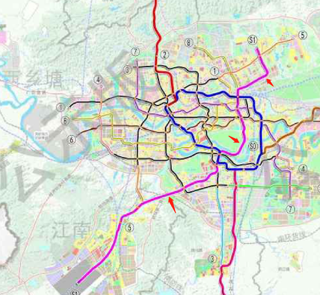 南宁地铁规划图