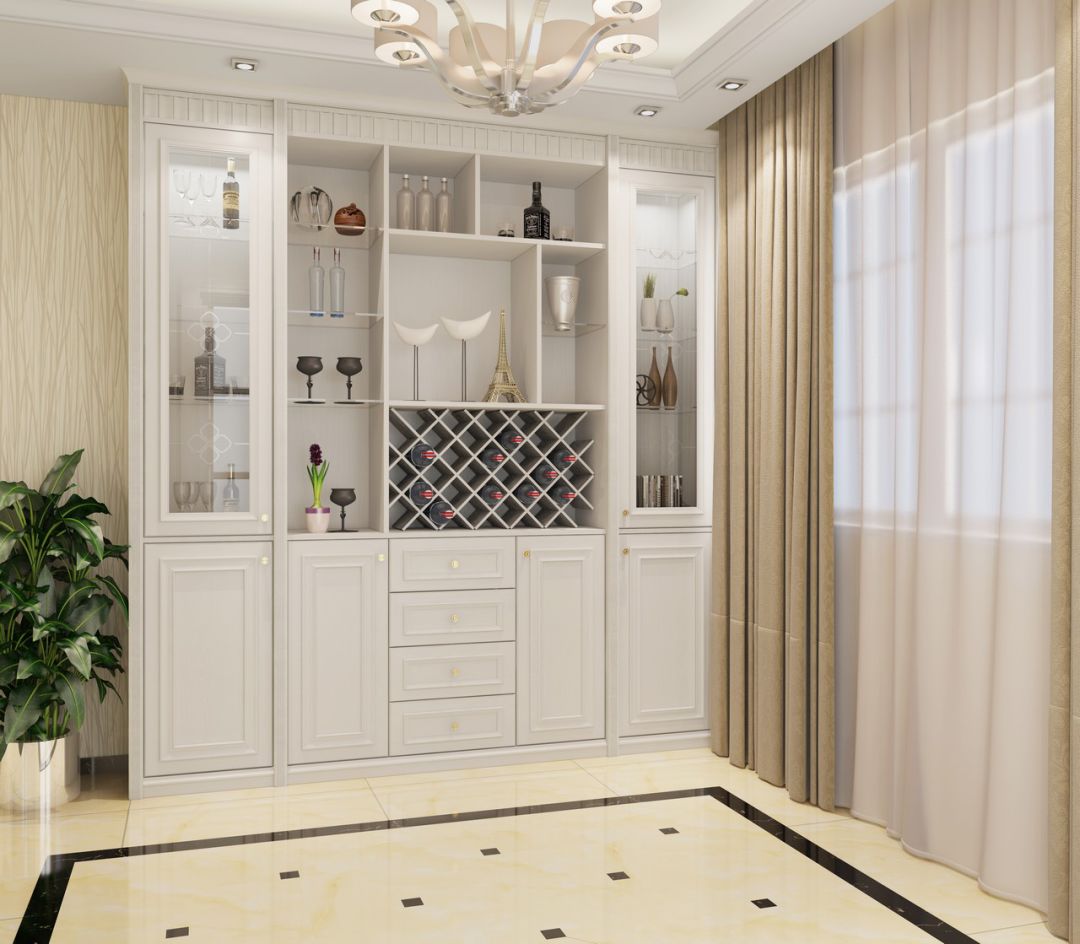 实用又养眼的餐酒柜设计，让人爱不释手