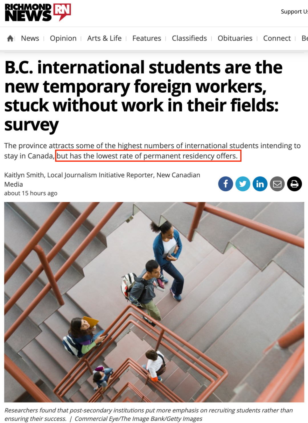 70%的留学生在加拿大10年都没能获得PR永居！学历对就业没什么帮助...