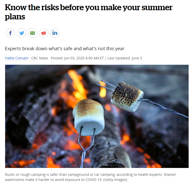 6park Com 疫情今夏可能继续 度假屋 烧烤 游泳 野营等户外活动都要小心