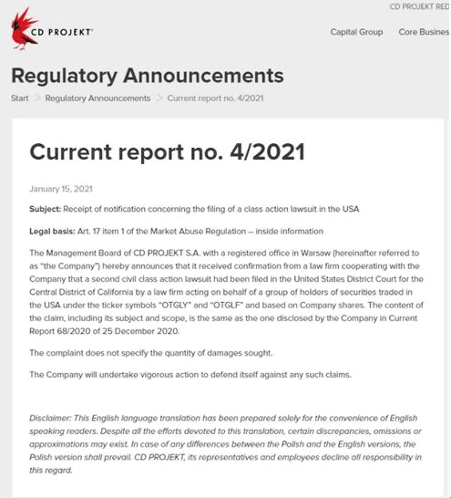 《赛博朋克2077》满月国外半价促销，因游戏质量在美国遭诉讼