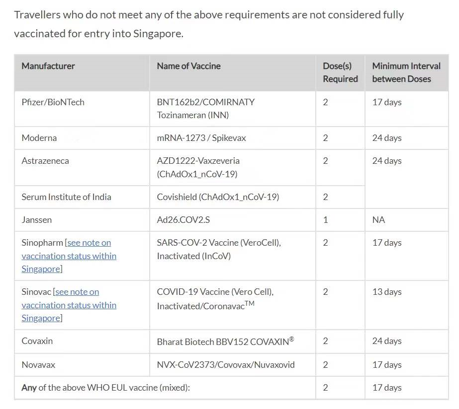 4月1日起只要已完成疫苗接种，新加坡入境后不必隔离！