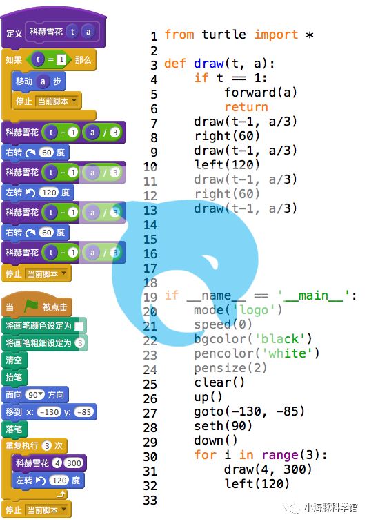 雪花怎么画_油水分离法画雪花_python turtle画雪花