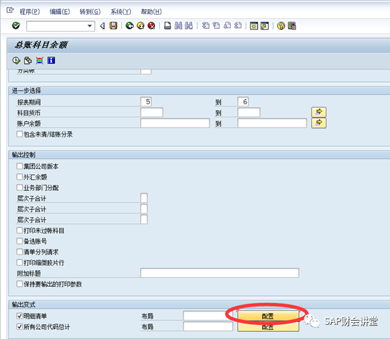 科目余额表怎么看正确 SAP科目余额表 输出变式