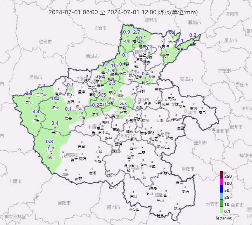 2024年07月01日 三门峡天气