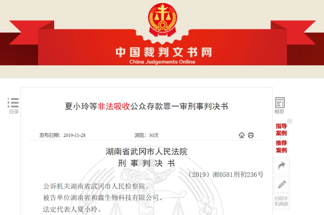 武冈|非法集资1.2亿元，湖南武冈一女老板被判了6年