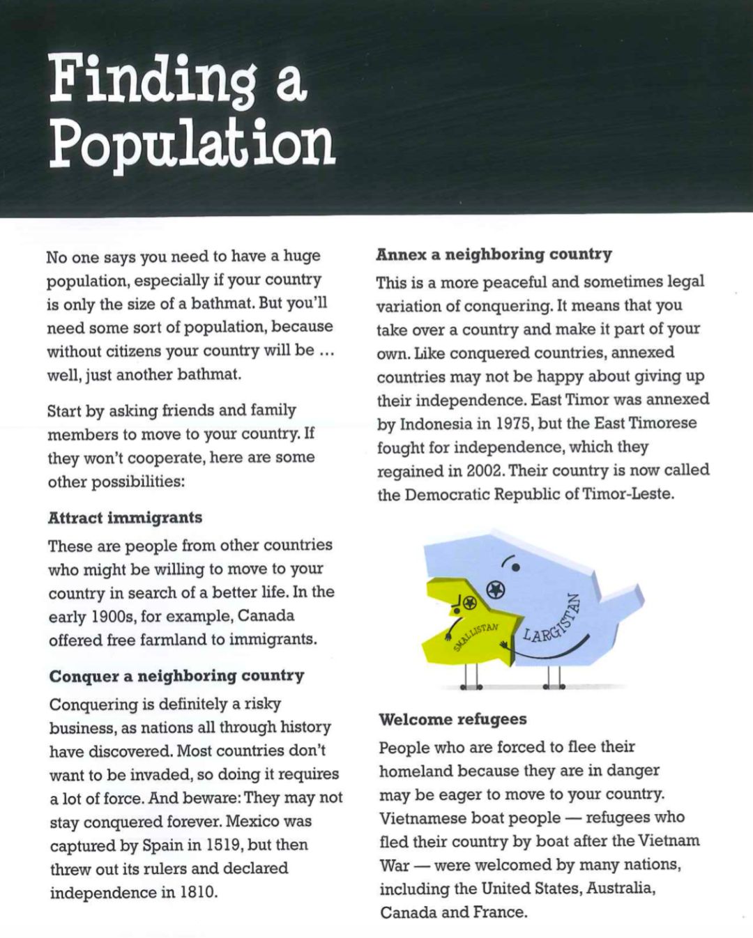 “爸爸，一个国家是如何成立的呀？”