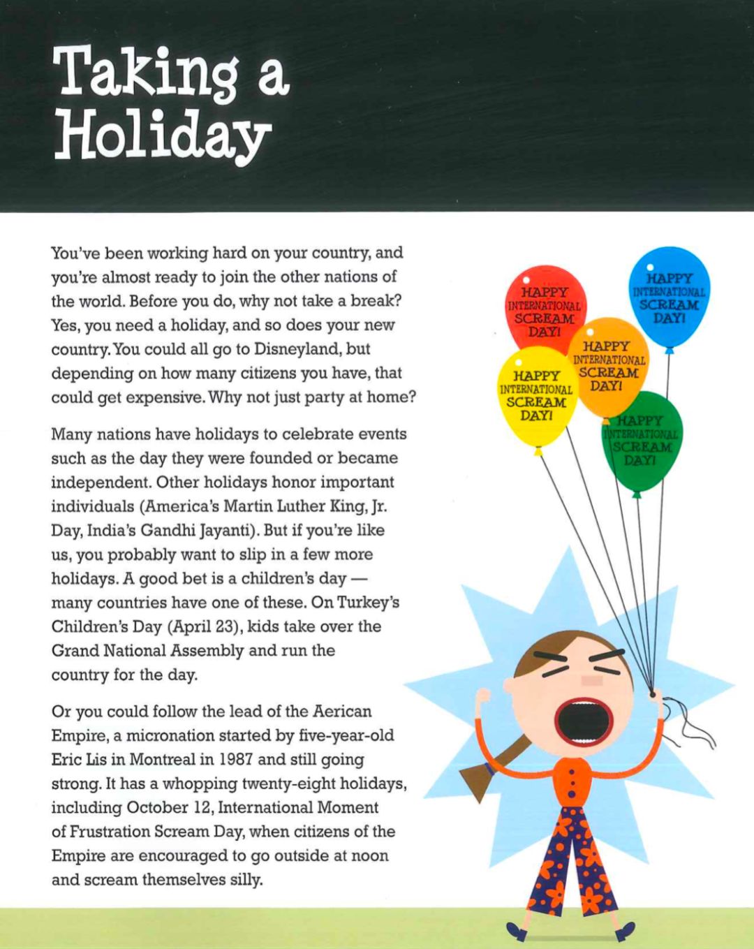 “爸爸，一个国家是如何成立的呀？”