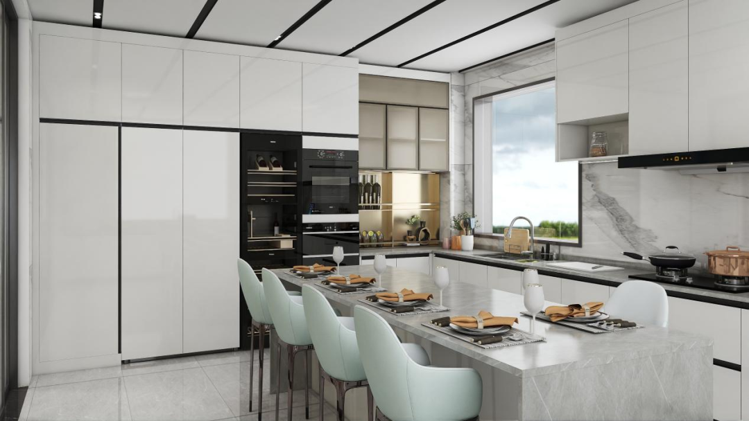 Customized White Kitchen Glossy Cabinets.jpg