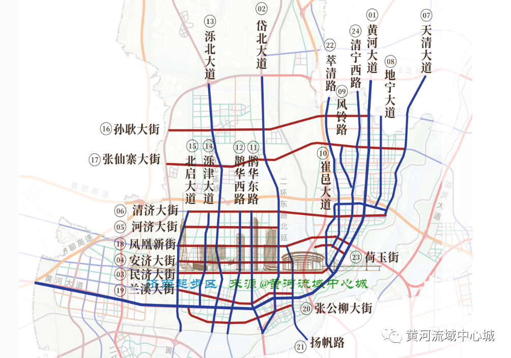 济南起步区交通规划图图片