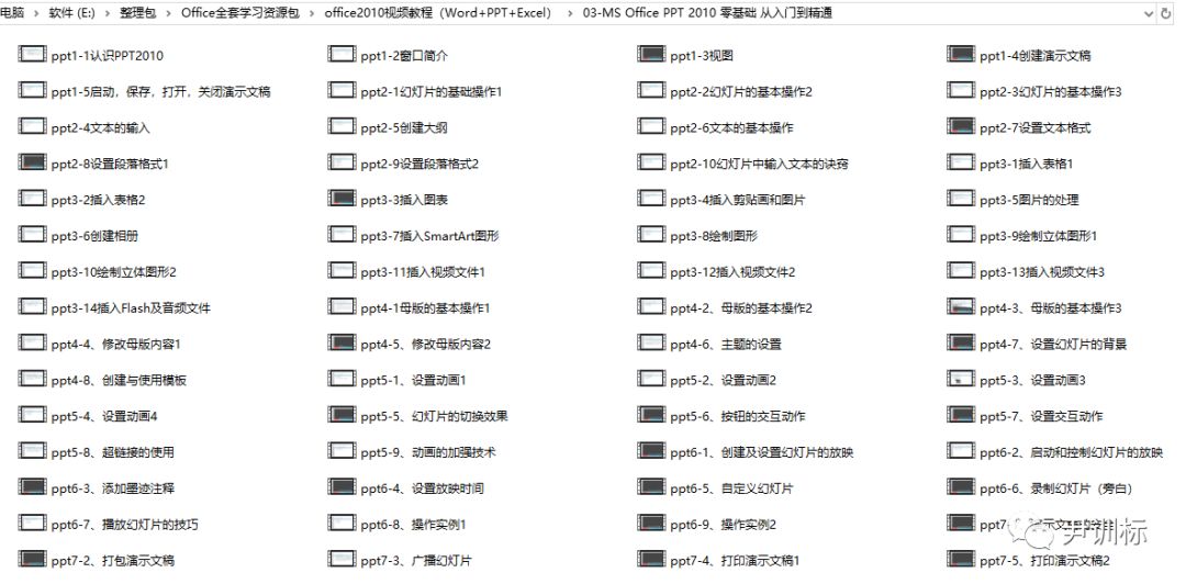 Office办公软件视频教程！WordExcelPPT职场必备技能资源包！工作效率提升N倍！