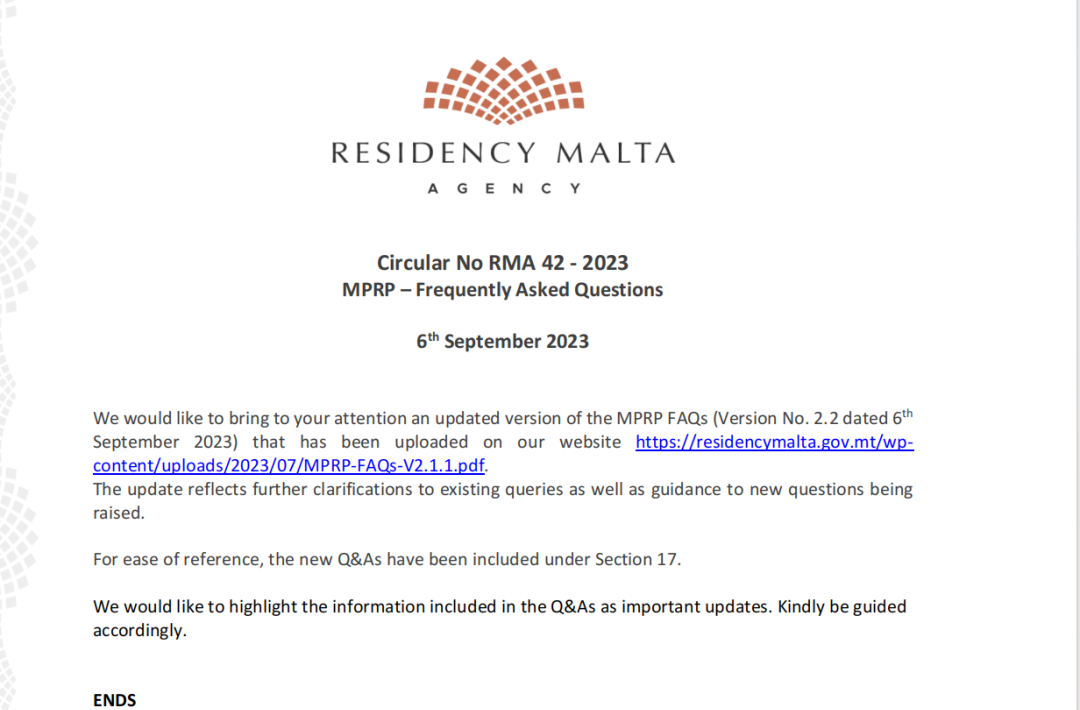 马耳他扩大附属申请人范围！