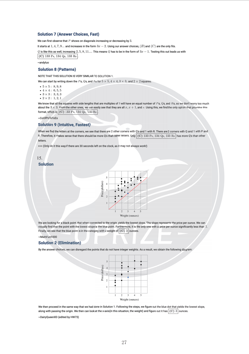《AMC8考前模拟真题》部分内容2