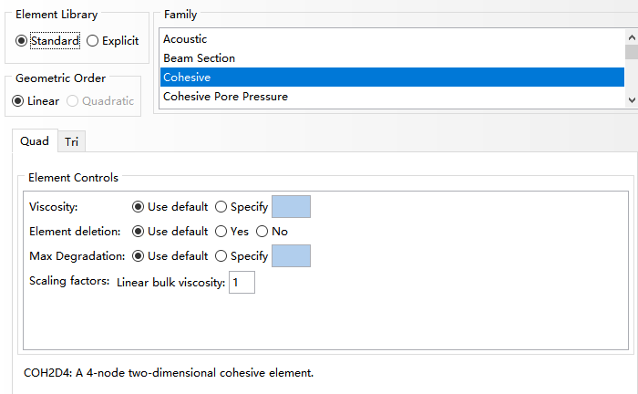 ABAQUS中Cohesive模型粘聚力模型的2種定義方式的圖12