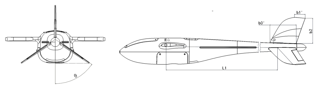 一种新型垂起无人机总体设计的图15