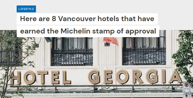 官宣！温哥华这8家酒店正式入选米其林！