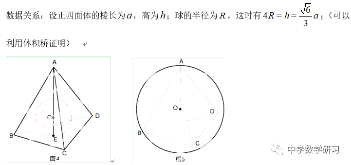 多面体与球的内切 外接问题 探索新知 中学数学研习 微信公众号文章阅读 Wemp