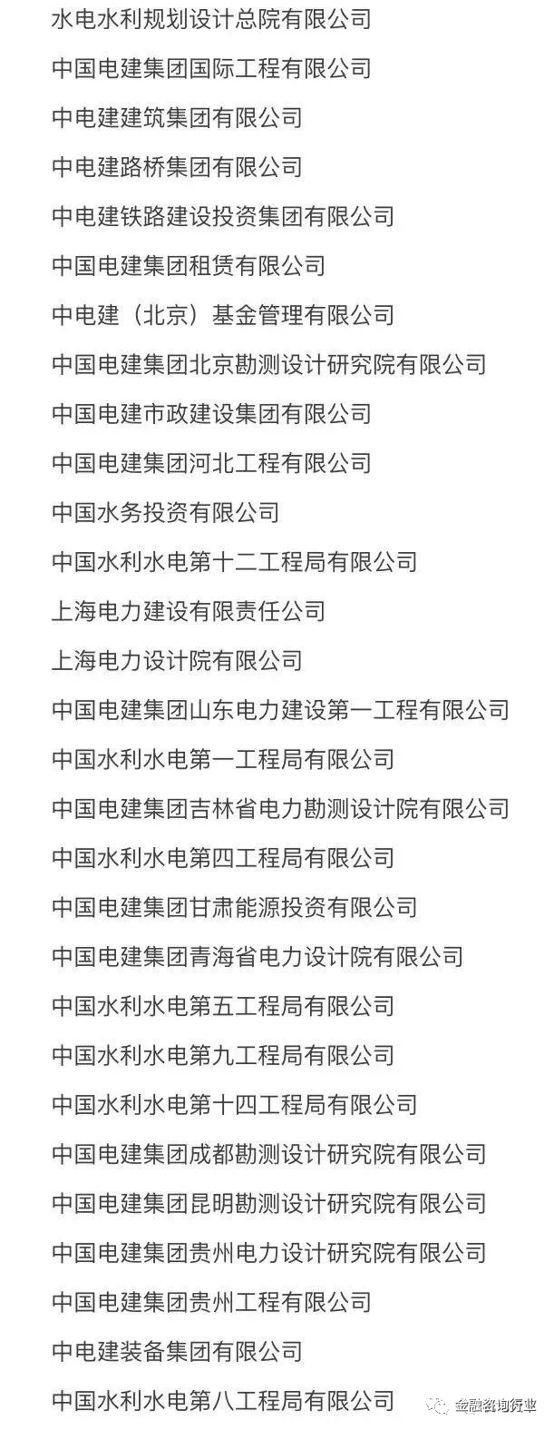 中建、中铁、中交等八家建筑央企详解以及子公司完整名录