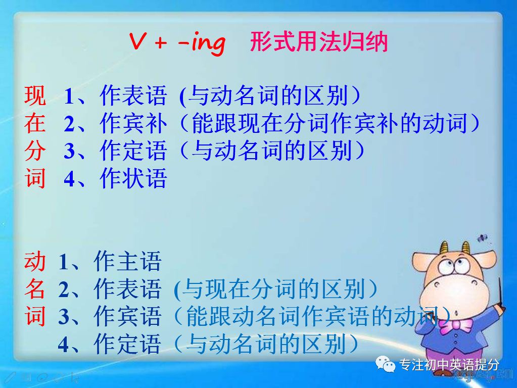 初中英语阶段最晕的是不是ing形式 本篇文章让你守得云开见月明 专注