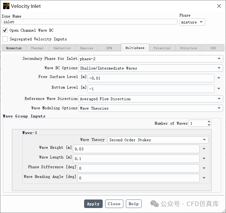 Fluent VOF波浪造波问题的图8