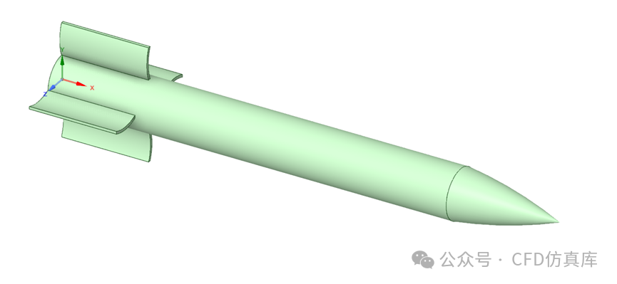 Fluent 卷弧翼弹箭静态气动仿真（一）的图2
