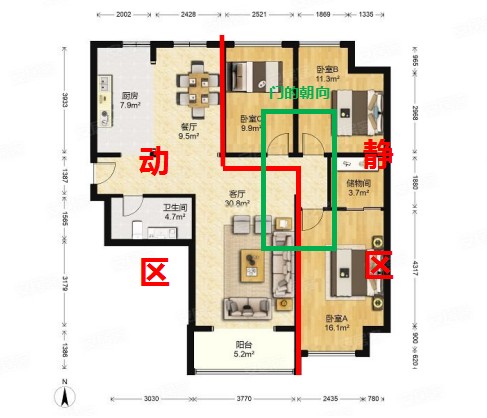 3d户型图_房屋3d户型图_3d 户型图