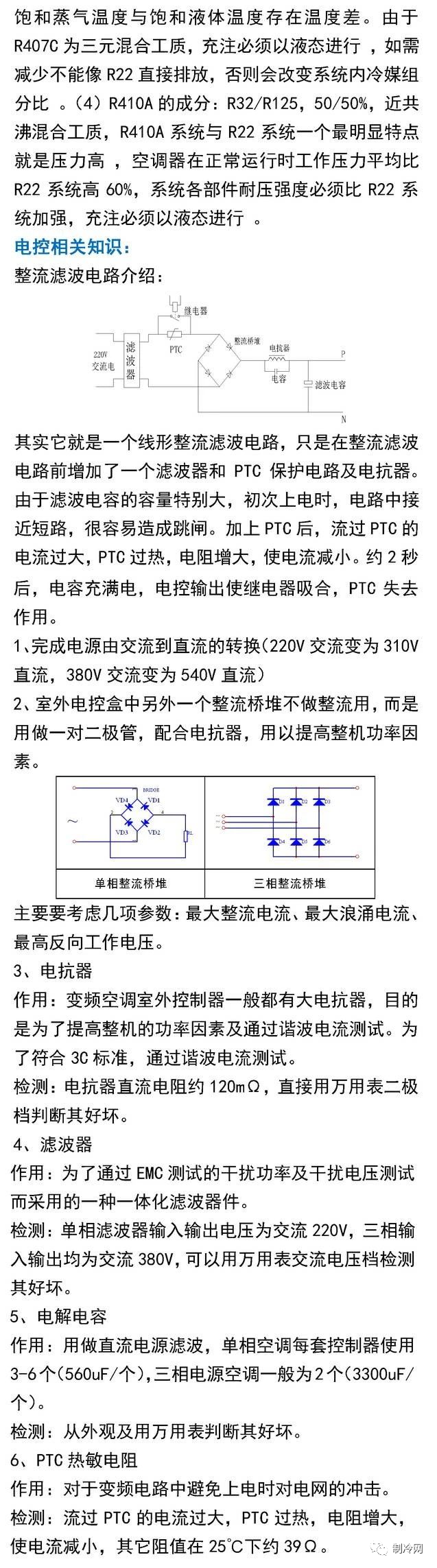 空調制冷的原理和空調零部件詳述