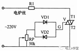 圖解兩種典型的電阻爐溫度控制電路的圖1