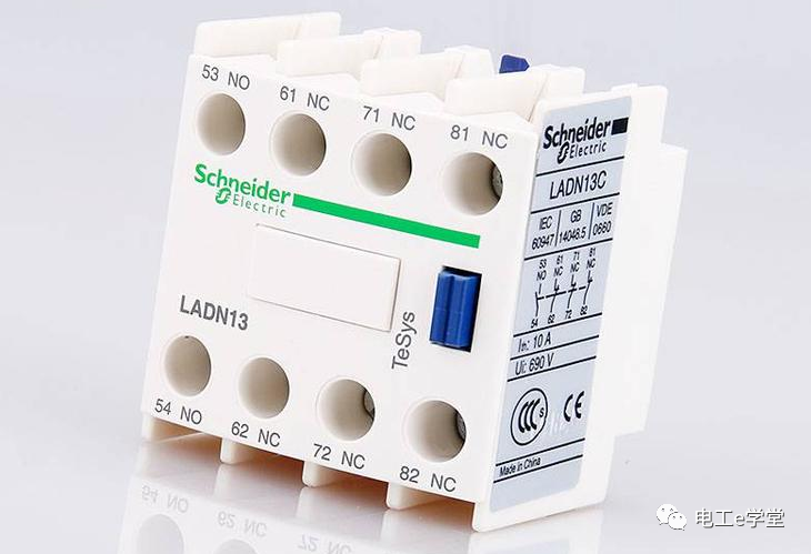 接触器的辅助触点如何识别，数字序号11、12、 13、14代表什么意思？的图1
