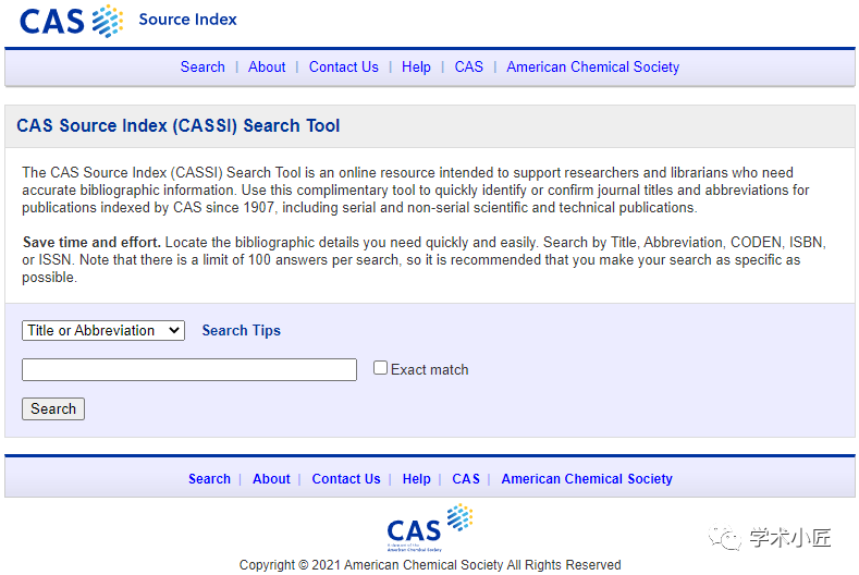 期刊缩写查询 最全的期刊名称缩写